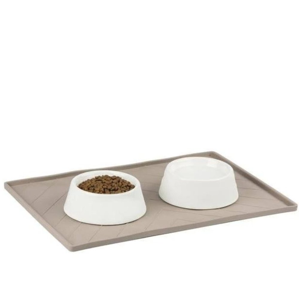 Messy Mutts - Dog Food Silicone Place Mat - Light Gray